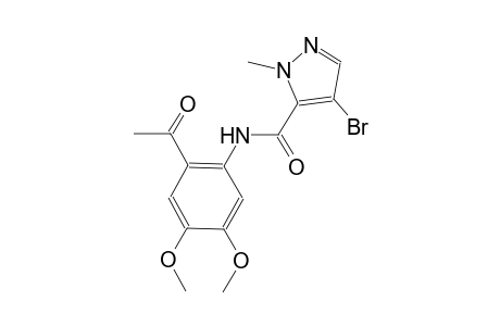 N-(2-acetyl-4,5-dimethoxyphenyl)-4-bromo-1-methyl-1H-pyrazole-5-carboxamide