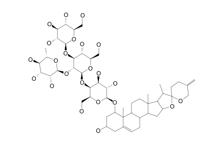 NEORUSCOGENIN-1-O-BETA-D-GLUCOPYRANOSYL-(1->3)-[ALPHA-L-RHAMNOPYRANOSYL-(1->2)]-BETA-D-GLUCOPYRANOSYL-(1->4)-BETA-D-GALACTOPYRANOSIDE