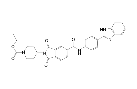 1-piperidinecarboxylic acid, 4-[5-[[[4-(1H-benzimidazol-2-yl)phenyl]amino]carbonyl]-1,3-dihydro-1,3-dioxo-2H-isoindol-2-yl]-, ethyl ester