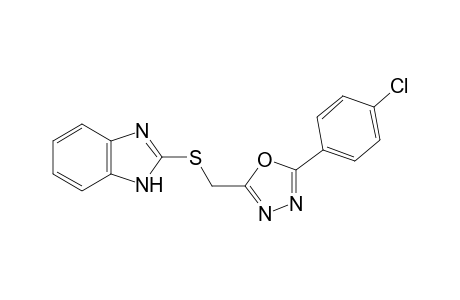 5-[(2-Benzimidazolyl)thio]methyl-2-(4-chlorophenyl)-1,3,4-oxadiazole