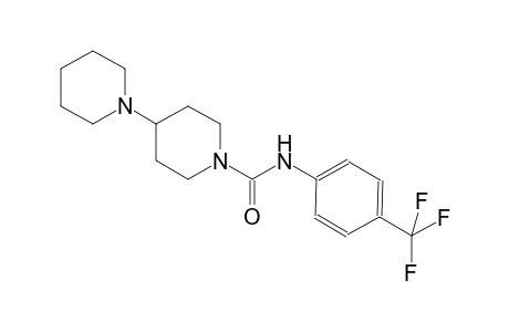 4-piperidin-1-yl-N-[4-(trifluoromethyl)phenyl]piperidine-1-carboxamide 4-(1-piperidyl)-N-[4-(trifluoromethyl)phenyl]piperidine-1-carboxamide 4-(1-piperidyl)-N-[4-(trifluoromethyl)phenyl]-1-piperidinecarboxamide 4-piperidino-N-[4-(trifluoromethyl)phenyl]piperidine-1-carboxamide
