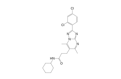 [1,2,4]triazolo[1,5-a]pyrimidine-6-propanamide, N-cyclohexyl-2-(2,4-dichlorophenyl)-5,7-dimethyl-