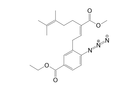 Ethyl 4-azido-3-[(2E)-3-methoxycarbonyl-6,7-dimethyl-2,6-octadienyl]benzoate