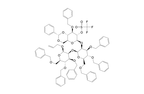 #26;ALLYL-[3-O-BENZYL-4,6-O-BENZYLIDENE-2-O-TRIFLUOROMETHANESULFONYL-BETA-D-GLUCOPYRANOSYL-(1->2)]-3,4,6-TRI-O-BENZYL-BETA-D-MANNOPYRANOSYL-(1->2)]-3,4,6-TRI-