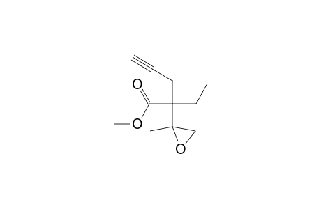 2-Ethyl-2-(2-methyloxiranyl)pent-4-ynoic acid methyl ester