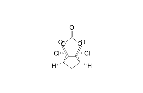 4,7-Methano-1,3-benzodioxole-2,5,6-trione, 3a,7a-dichlorotetrahydro-, (3a.alpha.,4.alpha.,7.alpha.,7a.alpha.)-