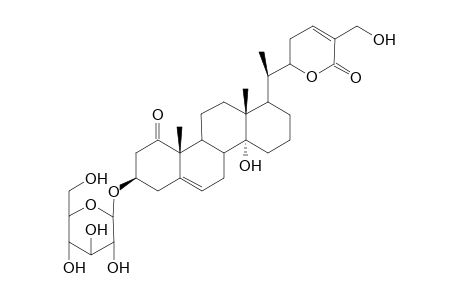 (20R,22R)-20,27-Dihydroxy-1-oxowitha-5,24-dienolide-3.beta.-(O-.beta.,D-glucopyranoside)
