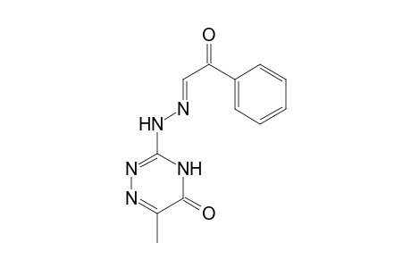 1,2,4-Triazin-5(4H)-one, 6-methyl-3-[N2-(2-oxo-2-phenylethylideno)hydrazino]-