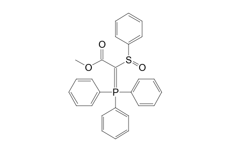 2-(benzenesulfinyl)-2-triphenylphosphoranylidene-acetic acid methyl ester