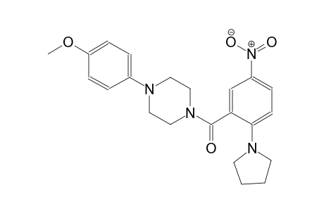 1-(4-methoxyphenyl)-4-[5-nitro-2-(1-pyrrolidinyl)benzoyl]piperazine