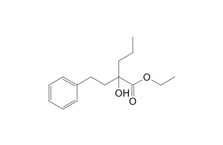 Ethyl 2-hydroxy-2-phenethylpentanoate