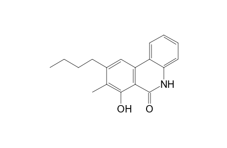 9-Butyl-7-hydroxy-8-methylphenanthridin-6(5H)-one