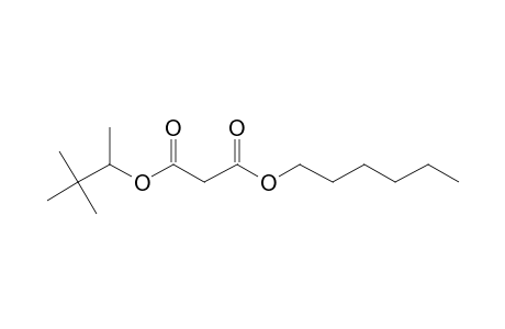 Malonic acid, 3,3-dimethylbut-2-yl hexyl ester