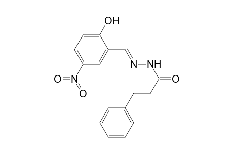 N'-[(E)-(2-Hydroxy-5-nitrophenyl)methylidene]-3-phenylpropanohydrazide
