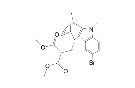 Dimethyl [(2-bromo-5-methyl-5,6,9,10-tetrahydro-6,9-methanocyclohepta[b]indol-10-yl)methyl]-malonate
