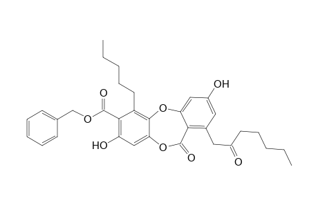 11H-Dibenzo[b,e][1,4]dioxepin-7-carboxylic acid, 3,8-dihydroxy-11-oxo-1-(2-oxoheptyl)-6-pentyl-, phenylmethyl ester