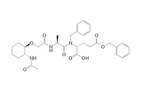 Dibenzyl N-{trans-2-[[2'-(Acetylamino)cyclohexyl]oxy]acetyl}-L-alanyl-D-glutamate