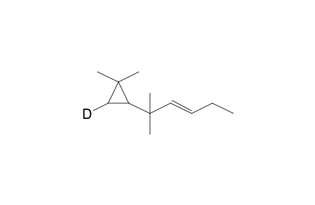3-Hexene, 2-(3-deutero-2,2-dimethylcyclopropyl)-2-methyl-
