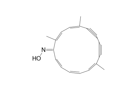 2,4,6,12,14-Cyclopentadecapentaene-8,10-diyn-1-one, 7,12,15-trimethyl-, oxime, (E,E,E,Z,Z,E)-