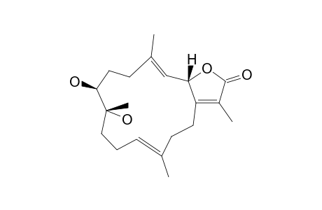 7.beta.,8.alpha.-Dihydroxy-de-epoxy-Sarcophine