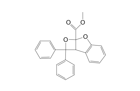 7aH-oxeto[2,3-b]benzofuran-7a-carboxylic acid, 2,2a-dihydro-2,2-diphenyl-, methyl ester