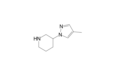 3-(4-Methyl-1H-pyrazol-1-yl)piperidine