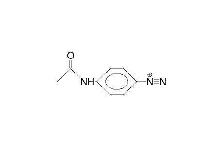 4-Acetamido-benzenediazonium cation