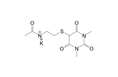 5-(2-Acetylaminoethyl)thio-1,3-dimethylpyrimidine-2,4,6-trione Potassium salt