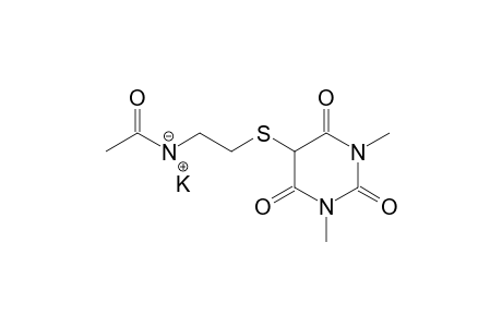 5-(2-Acetylaminoethyl)thio-1,3-dimethylpyrimidine-2,4,6-trione Potassium salt