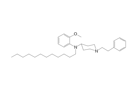 N-Dodecyl-N-(2-methoxyphenyl)-1-(2-phenylethyl)piperidin-4-amine