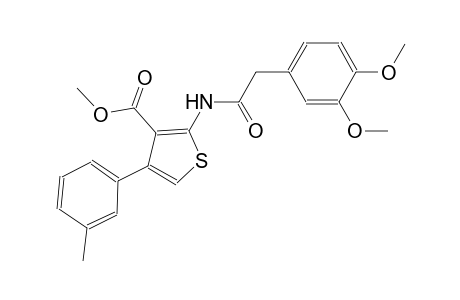 methyl 2-{[(3,4-dimethoxyphenyl)acetyl]amino}-4-(3-methylphenyl)-3-thiophenecarboxylate