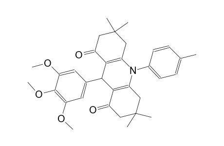 3,3,6,6-tetramethyl-10-(4-methylphenyl)-9-(3,4,5-trimethoxyphenyl)-3,4,6,7,9,10-hexahydro-1,8(2H,5H)-acridinedione