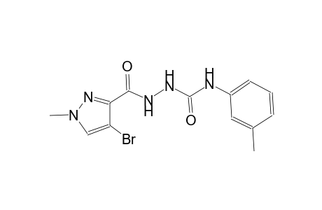 2-[(4-bromo-1-methyl-1H-pyrazol-3-yl)carbonyl]-N-(3-methylphenyl)hydrazinecarboxamide