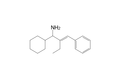 (E)-1-Cyclohexyl-2-ethyl-3-phenyl-2-propen-1-amine