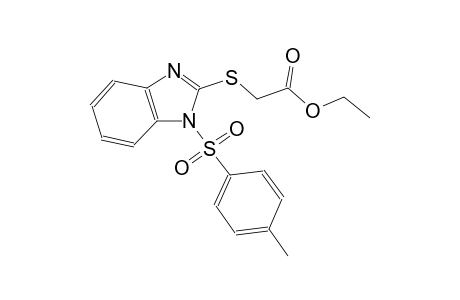 Ethyl ({1-[(4-methylphenyl)sulfonyl]-1H-benzimidazol-2-yl}sulfanyl)acetate