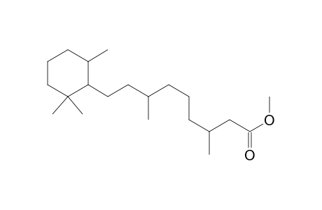 Cyclohexanenonanoic acid, .beta.,.zeta.,2,2,6-pentamethyl-, methyl ester