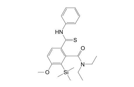 N,N-diethyl-6-(phenylthiocarbamoyl)-3-methoxy-2-(trimethylsilyl)benzamide