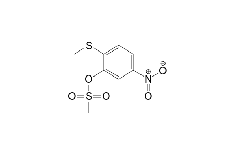 Phenol, 2-(methylthio)-5-nitro-, methanesulfonate (ester)