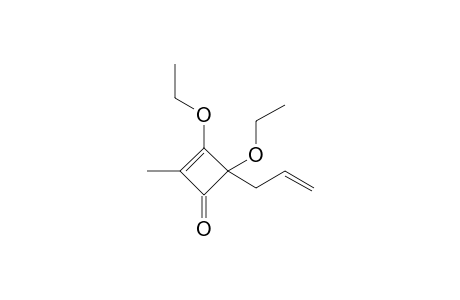 3,4-Diethoxy-2-methyl-4-prop-2-enyl-1-cyclobut-2-enone