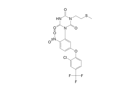 1,3,5-Triazine-2,4,6(1H,3H,5H)-trione, 1-[5-[2-chloro-4-(trifluoromethyl)phenoxy]-2-nitrophenyl]-3-[2-(methylthio)ethyl-