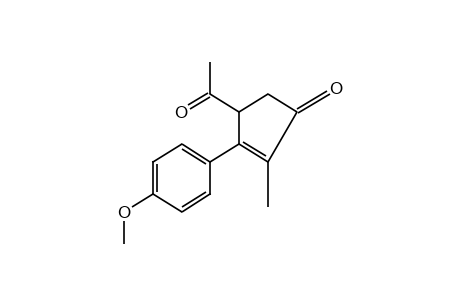 4-ACETYL-3-(p-METHOXYPHENYL)-2-METHYL-2-CYCLOPENTEN-1-ONE