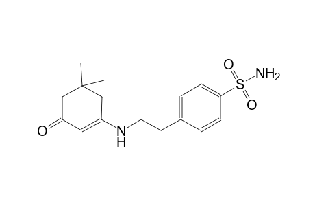4-{2-[(5,5-dimethyl-3-oxo-1-cyclohexen-1-yl)amino]ethyl}benzenesulfonamide