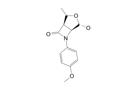 (1-R,2-R,4-S,5-S)-4-HYDROXY-6-(4-METHOXYPHENYL)-2-METHYL-3-OXA-6-AZABICYCLO-[3.2.0]-HEPTAN-7-ONE