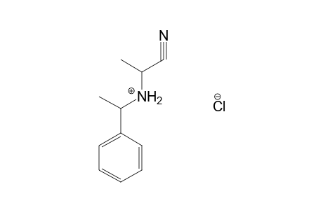 (-)-2-[(alpha-methylbenzyl)amino]propionitrile, hydrochloride