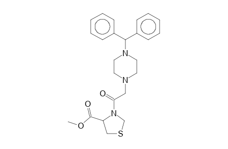 3-[2-(4-benzhydrylpiperazino)acetyl]thiazolidine-4-carboxylic acid methyl ester