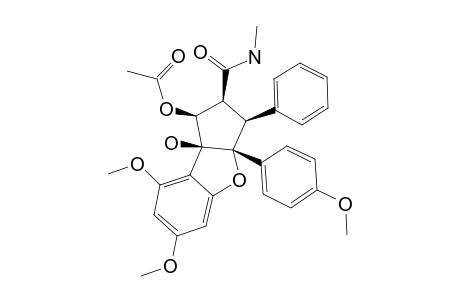 1-O-Acetyl-desmethylrocaglamide