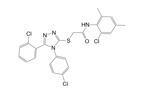 N-(2-chloro-4,6-dimethylphenyl)-2-{[5-(2-chlorophenyl)-4-(4-chlorophenyl)-4H-1,2,4-triazol-3-yl]sulfanyl}acetamide