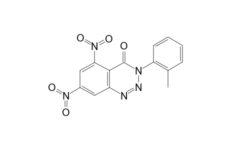 3-(2-Methylphenyl)-5,7-dinitro-1,2,3-benzotriazin-4(3H)-one