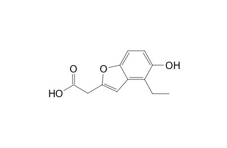 2-Benzofuranacetic acid, 4-ethyl-5-hydroxy-