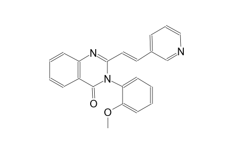 4(3H)-quinazolinone, 3-(2-methoxyphenyl)-2-[(E)-2-(3-pyridinyl)ethenyl]-